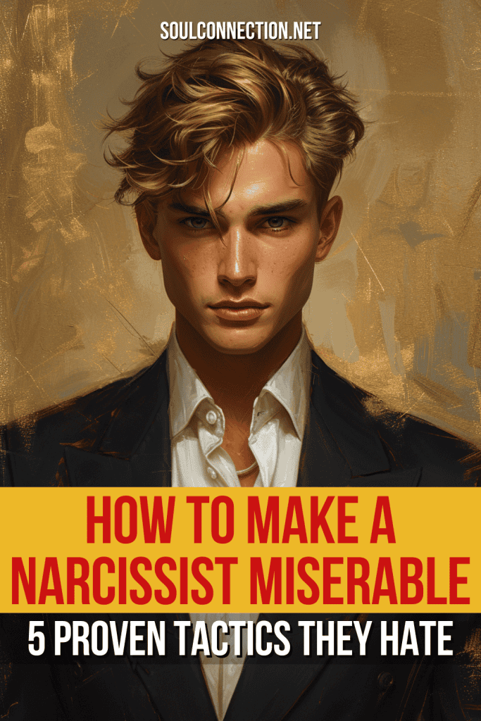 Portrait of a serious man with strategies to upset a narcissist: 5 proven tactics.