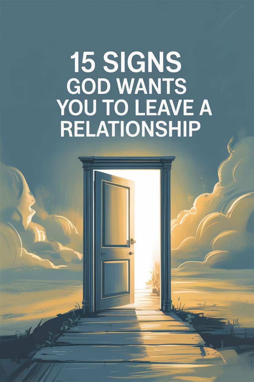 Open door symbolizing divine signs to leave a relationship and embrace new beginnings.