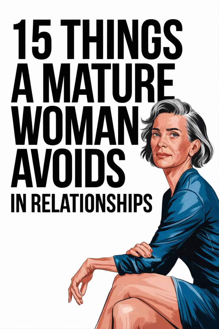 Mature woman shares 15 relationship mistakes to avoid with confidence and wisdom.