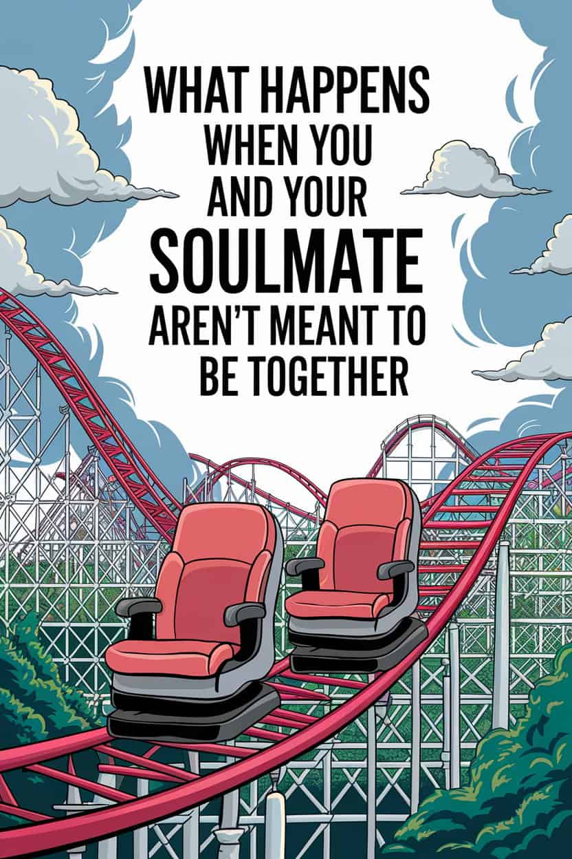 Empty roller coaster seats symbolize love and heartbreak in emotional relationship journeys.