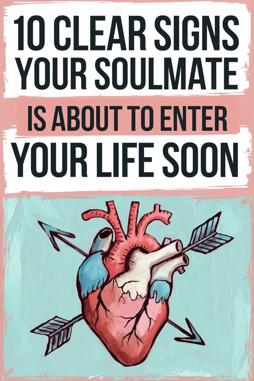 Signs Your Soulmate Is About to Enter Your Life Soon with Heart and Arrow Symbolism.