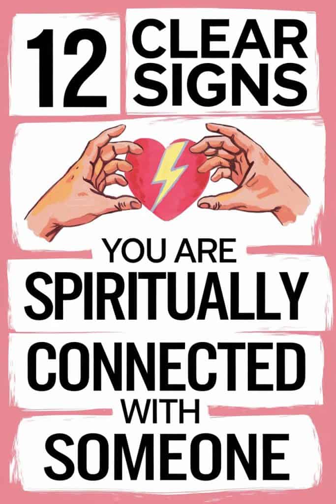 Spiritual connection sign illustrating two hands holding flaming hearts symbolizing emotional and energetic bonds.