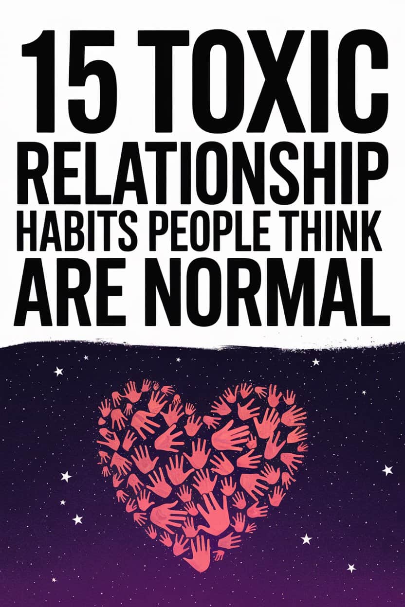 Toxic relationship habits people think are normal, emotional scars, and awareness about unhealthy love patterns.