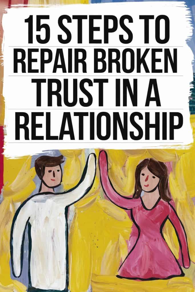 Guide to repairing broken trust in a relationship with reconciliation and trust-building steps.