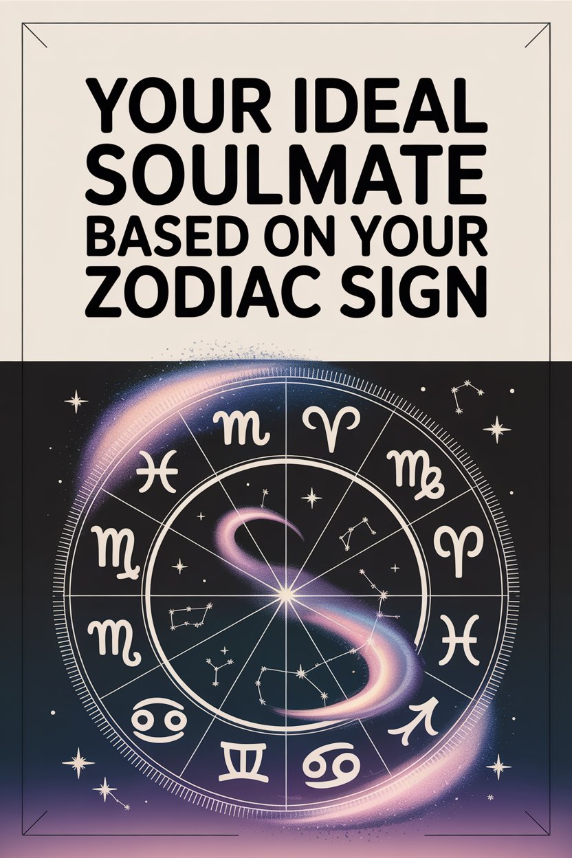 Zodiac wheel showing astrology signs and cosmic symbols for soulmate compatibility.