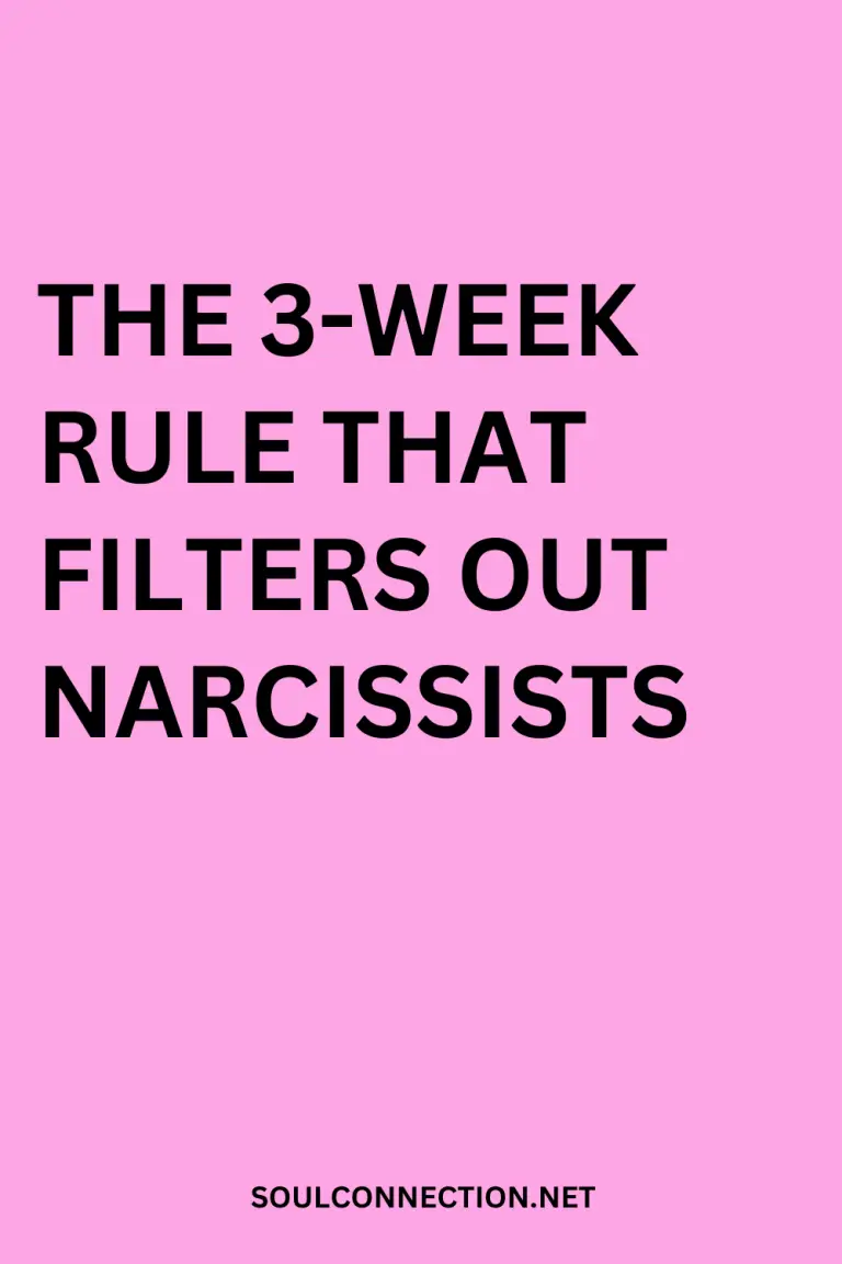 Three-Week Rule to Spot and Filter Narcissists in Personal Relationships.