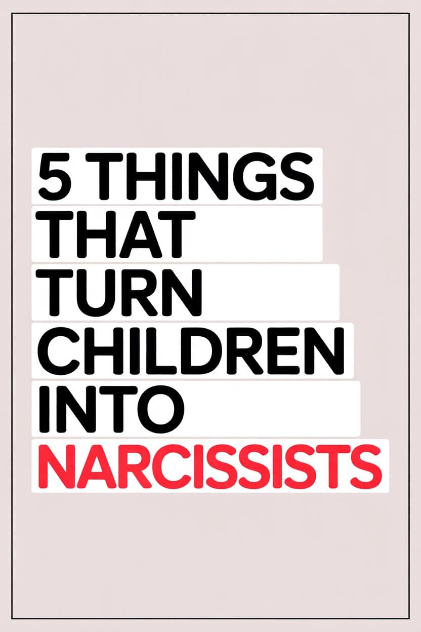 Five traits that turn children into narcissists.