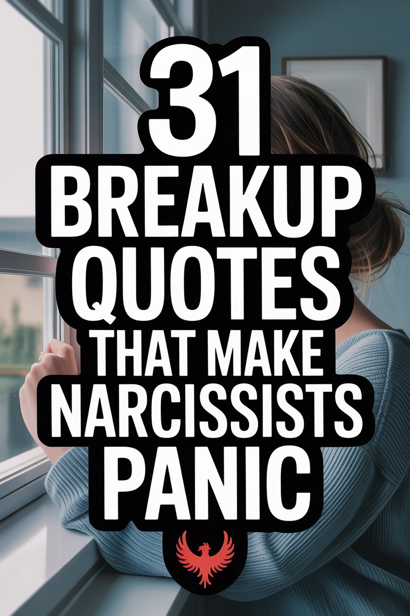 Contemplative person with breakup quotes to trigger narcissist panic and symbolize emotional empowerment.