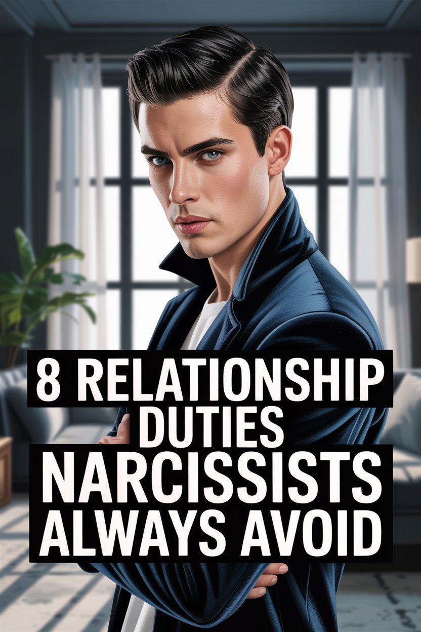 Stylish confident man with intense blue eyes and modern background, highlighting narcissist relationship tips.