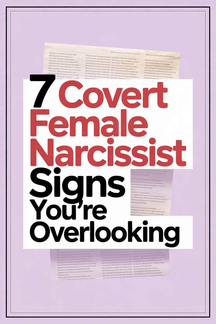 Signs of covert female narcissists to watch for and protect yourself.