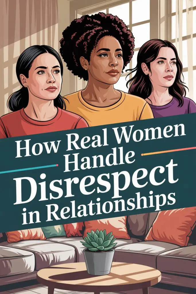 Diverse women discussing how to handle disrespect in relationships with strength and resilience.