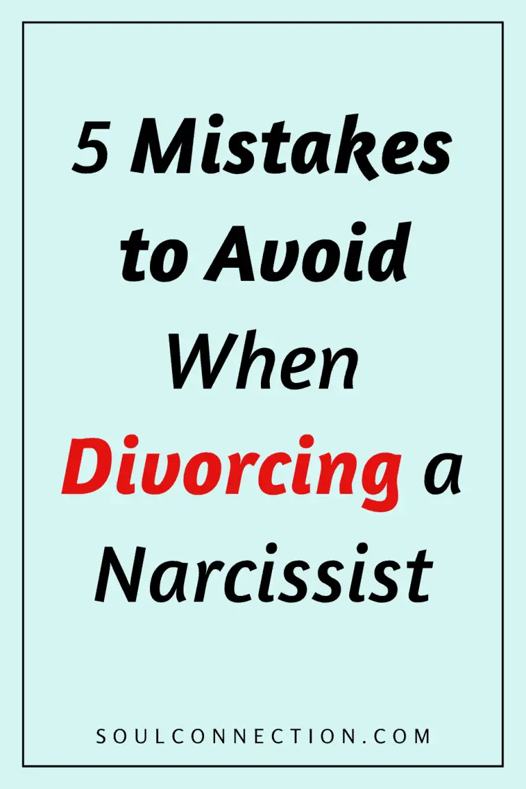 divorce mistakes with a narcissist