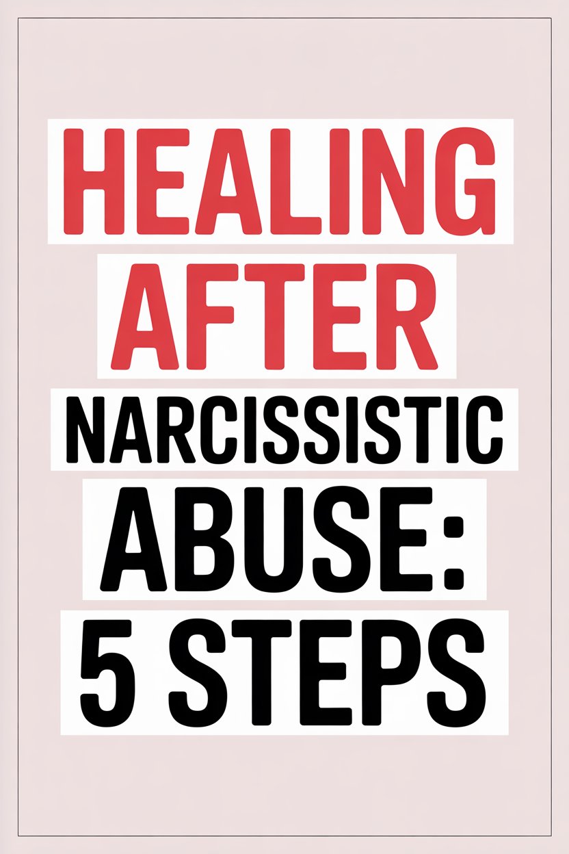 Healing from narcissistic abuse with 5 clear steps for recovery and emotional growth.