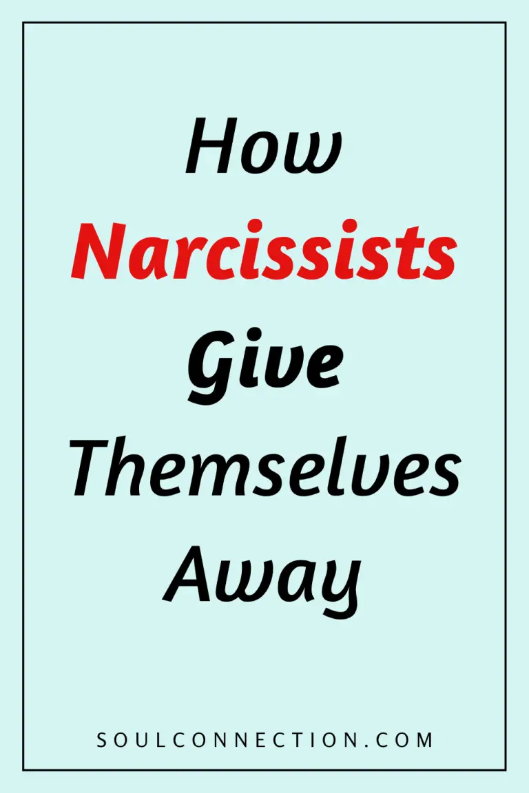 Quote about Narcissists true nature with bold red emphasis and website SoulConnection.com.