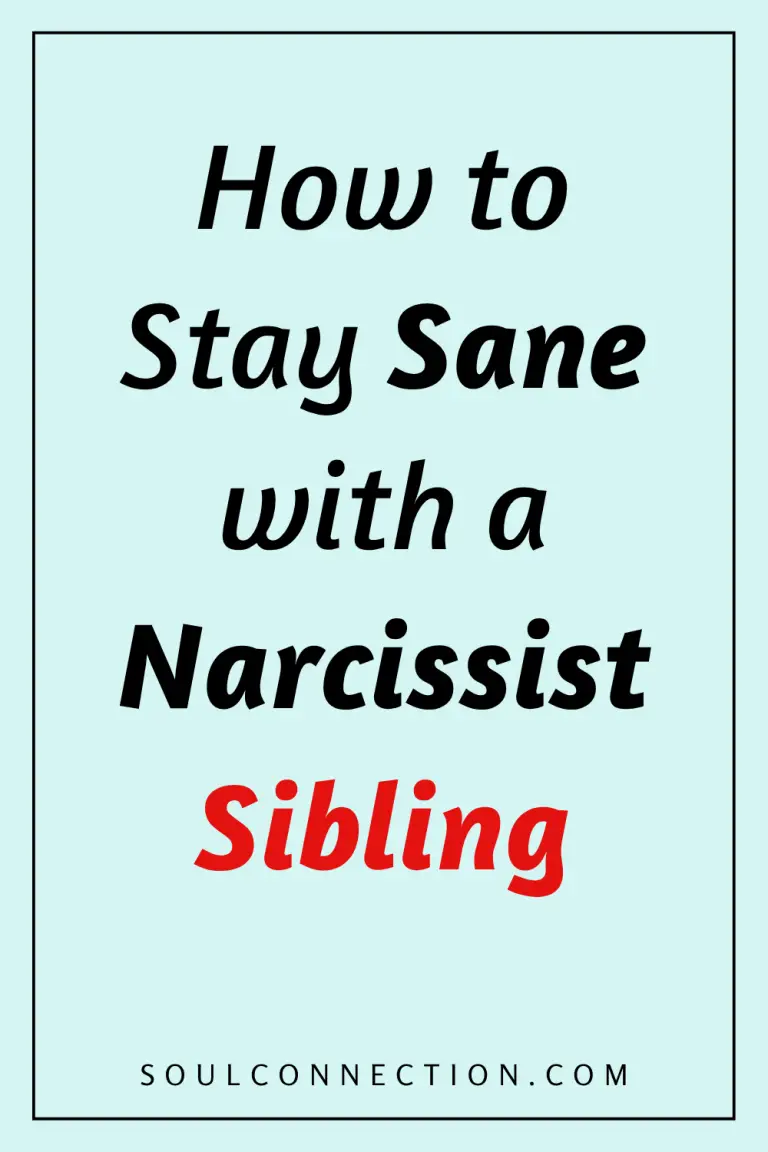 Guide on coping with a narcissist sibling and maintaining sanity.