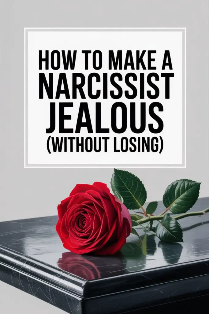 How to Make a Narcissist Jealous with a Rose on Marble Surface.