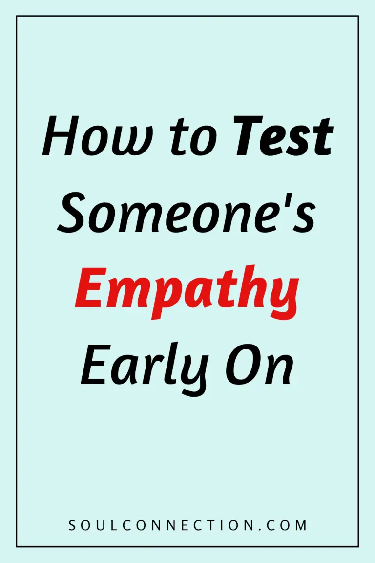 Guide to testing empathy early with SoulConnection.com on a minimalistic blue background.