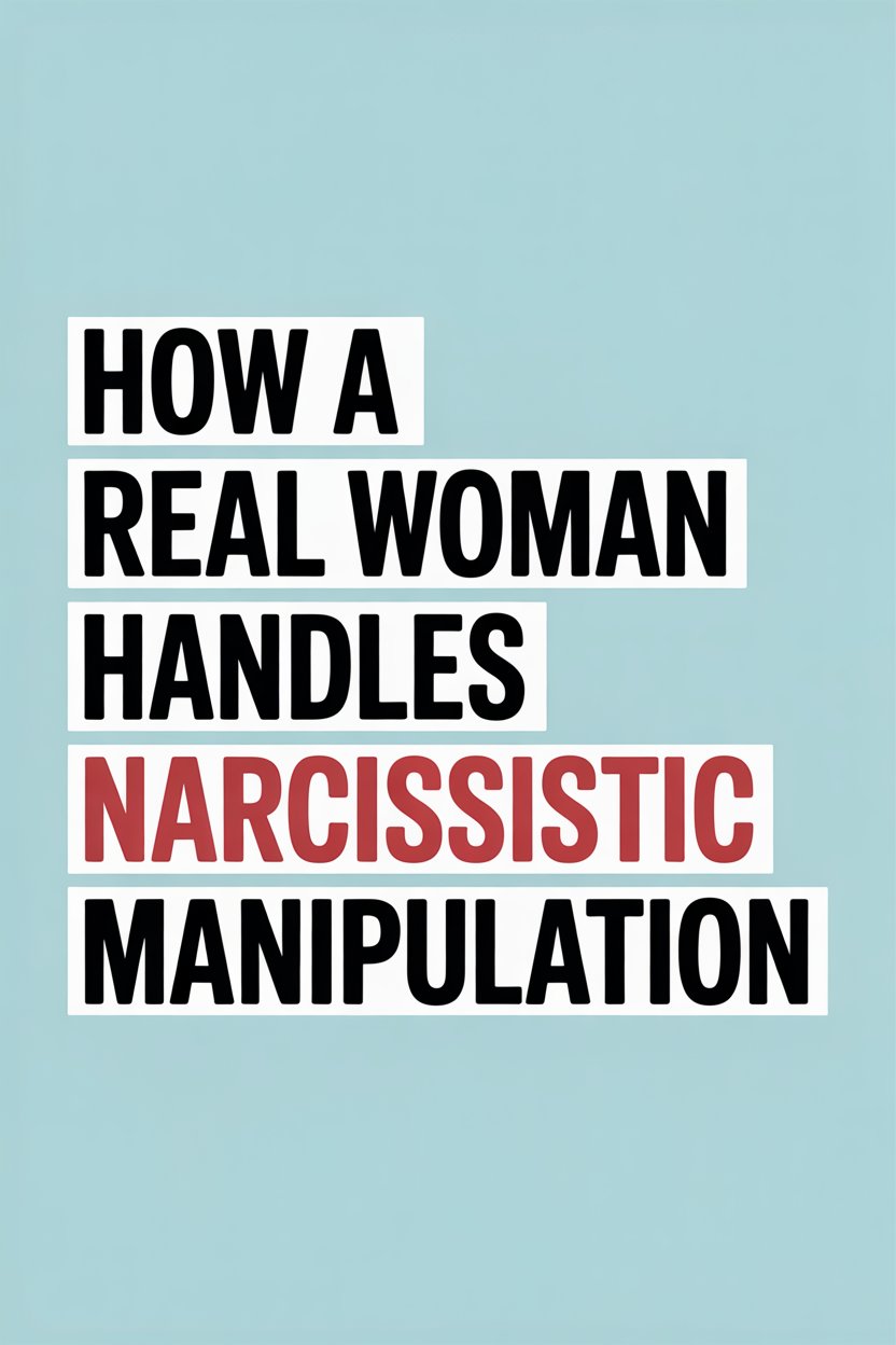 How a strong woman handles narcissistic manipulation with confidence and resilience.