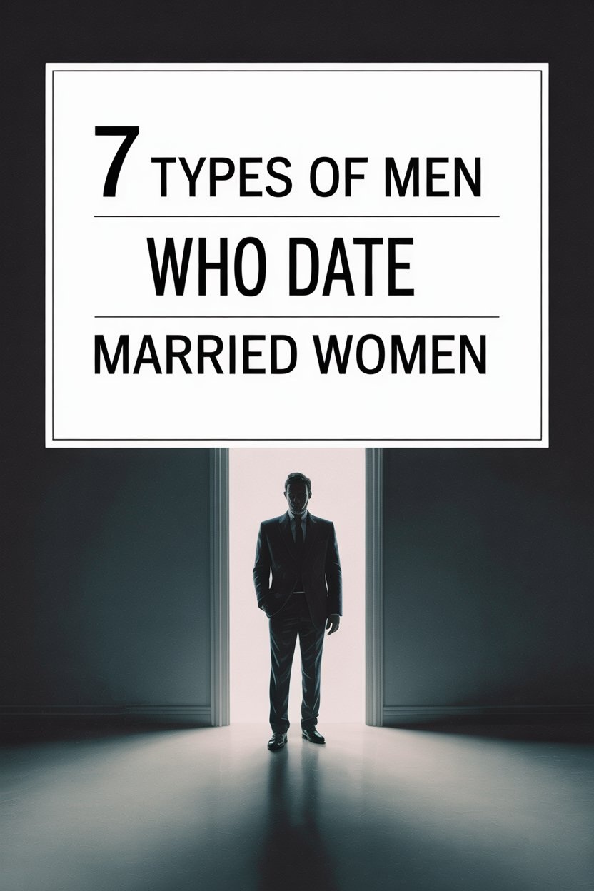Silhouette of a confident man with a bold sign about men dating married women.