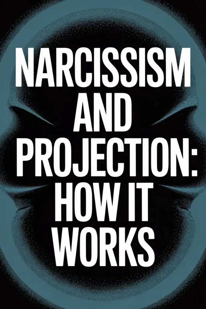 Understanding narcissism and projection through a bold skull-themed psychological visualization.