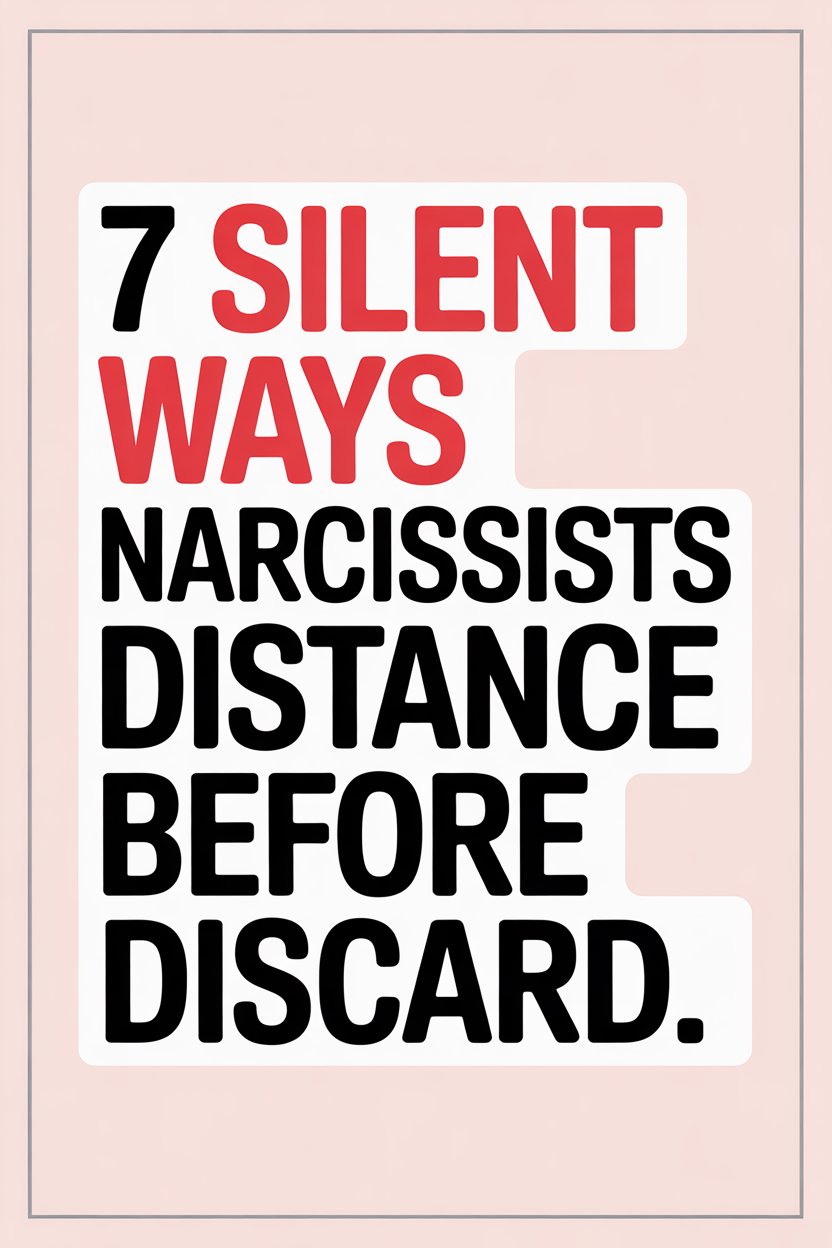 Signs narcissists distance themselves before conflict, revealing silent behaviors and relationship discard cues.