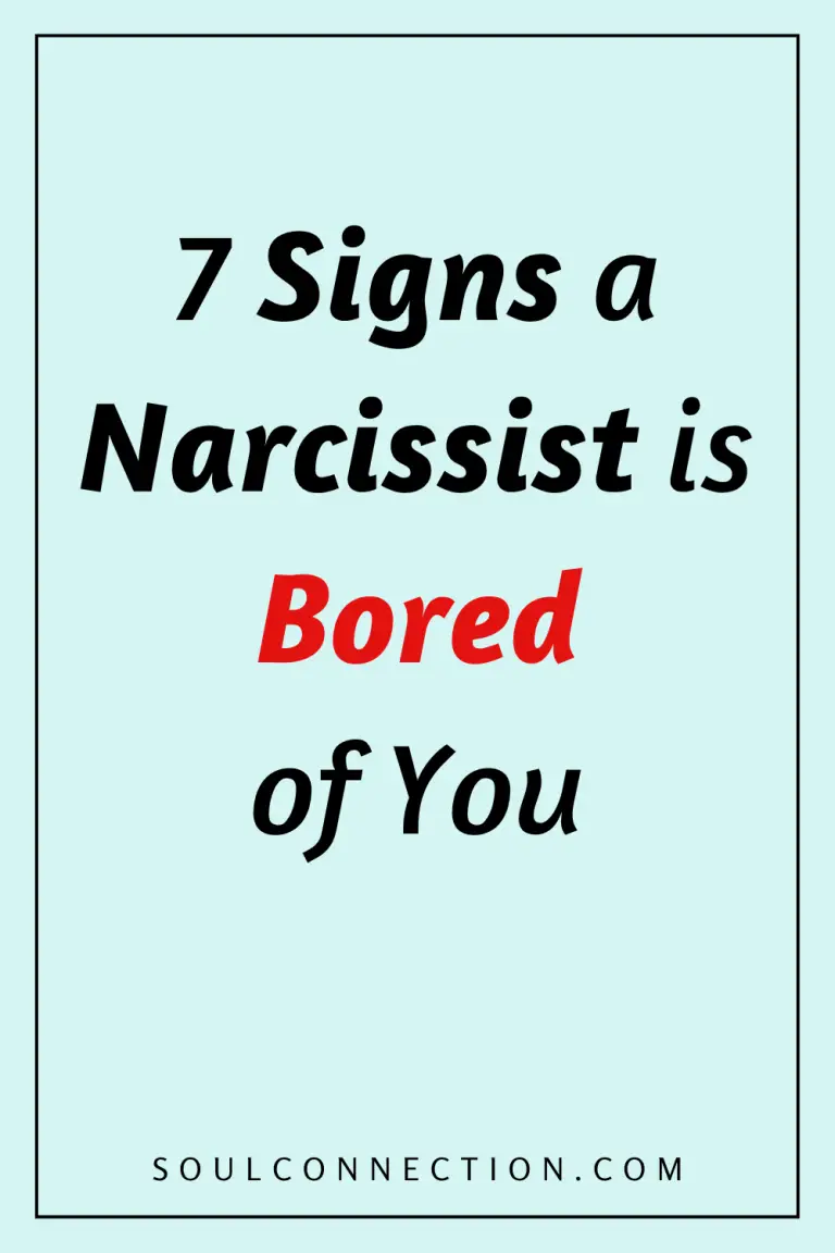 Signs a narcissist is bored: red alert clues from SoulConnection.com.