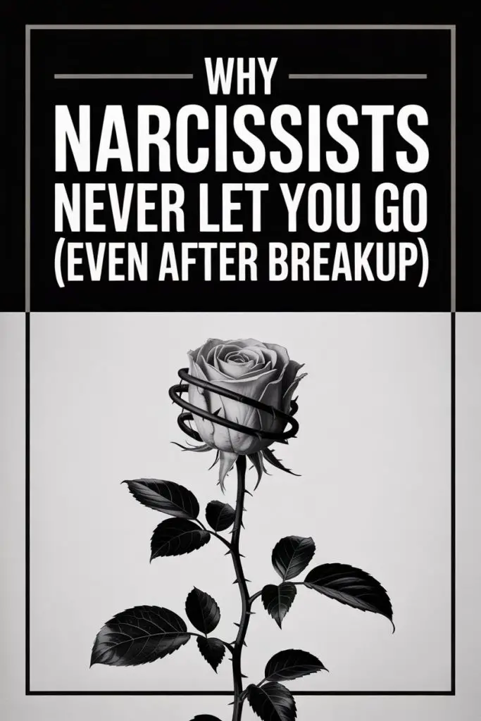 Narcissist Post-Breakup Control: Rose Entwined in Darkness and Possessiveness.