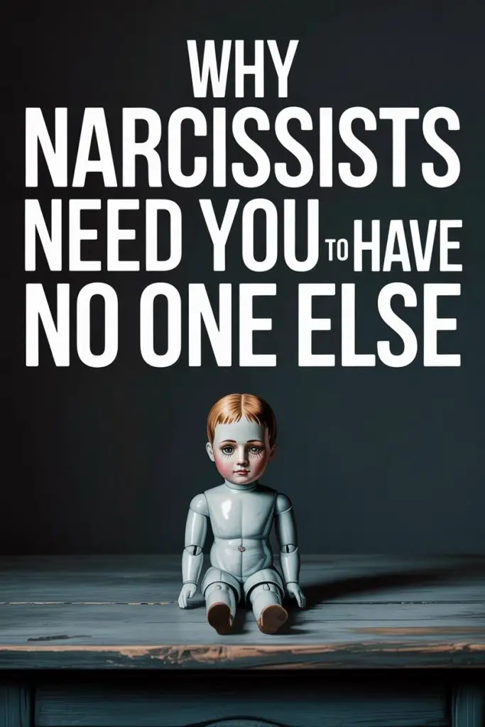 Dark image of a haunted doll symbolizing vulnerability and emotional manipulation by narcissists.