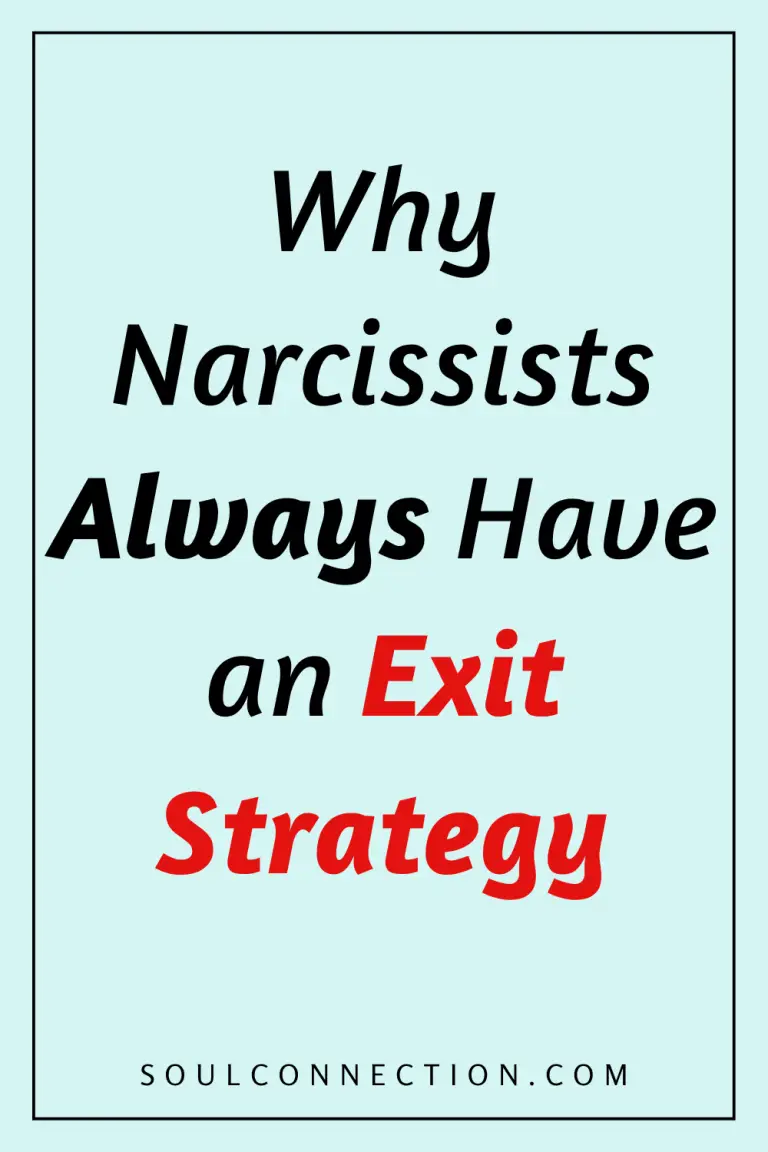 Motivational quote on exit strategy for dealing with narcissists by SoulConnection.com.