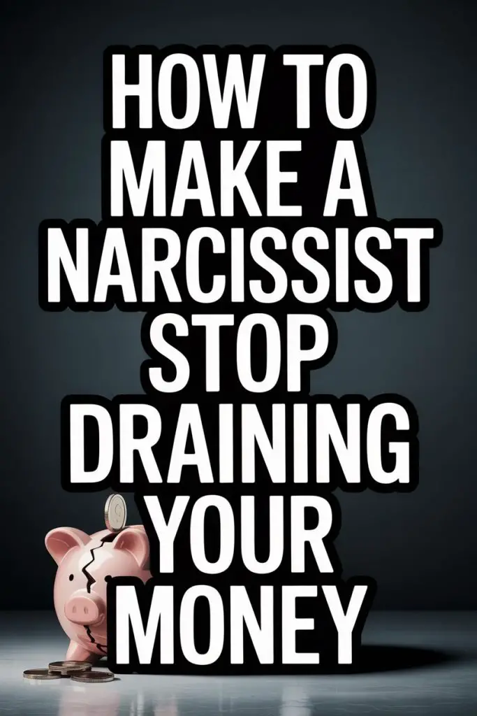 How to Stop a Narcissist from Draining Your Money with a Cracked Piggy Bank.