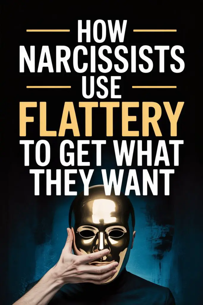 Narcissists use flattery and masks to manipulate and deceive others.