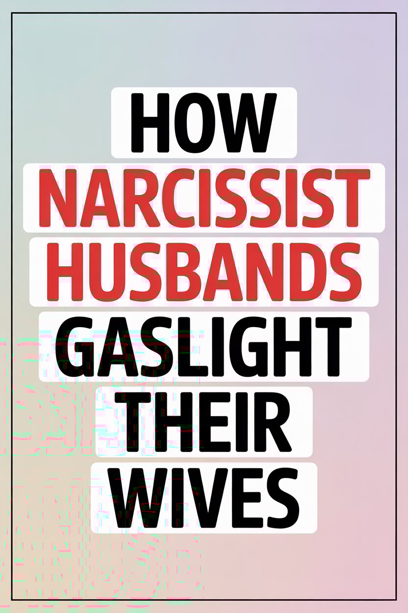 How narcissist husbands gaslight their wives in psychological abuse.