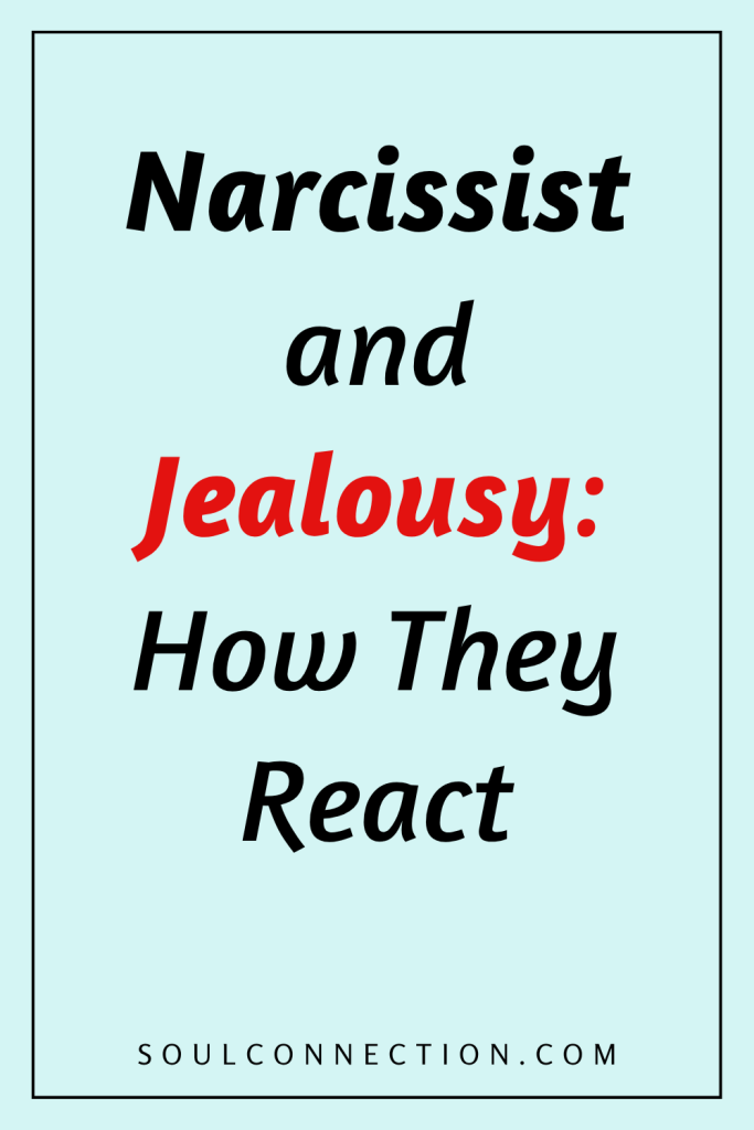 Narcissist jealousy reactions explained, with insights from SoulConnection.com.