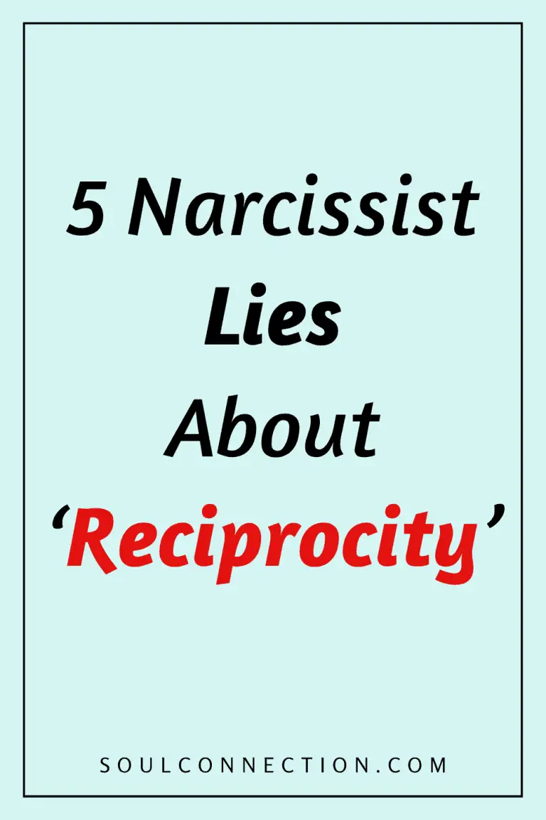 Five common narcissist lies about reciprocity in relationships.