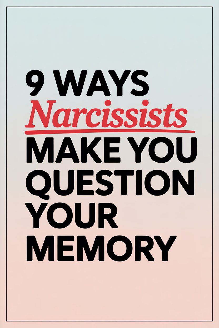 Nine ways narcissists manipulate and make you doubt your memory.