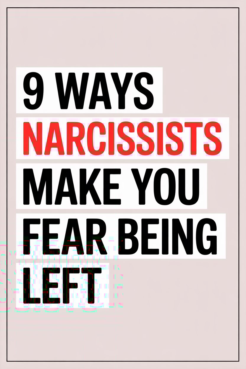 Nine ways narcissists make you fear abandonment and emotional manipulation.