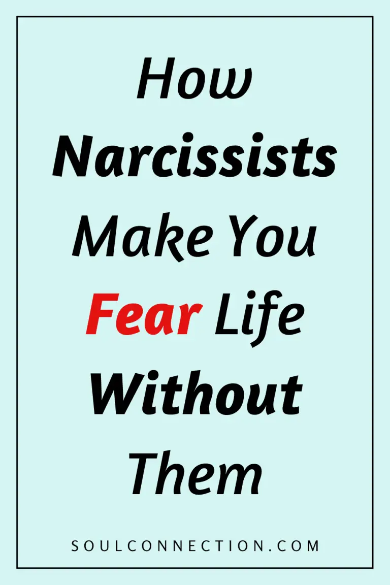 Motivational quote about narcissists, manipulation, and fear of life without them.