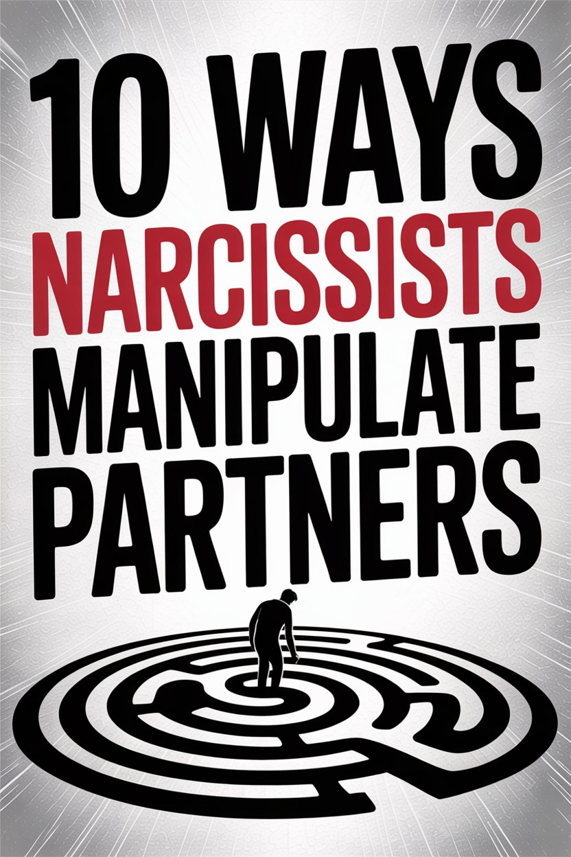 Guide to 10 Ways Narcissists Manipulate Partners and Recognize Gaslighting Tactics.