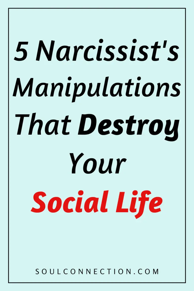 Warning on narcissist manipulations harming your social life and relationships.