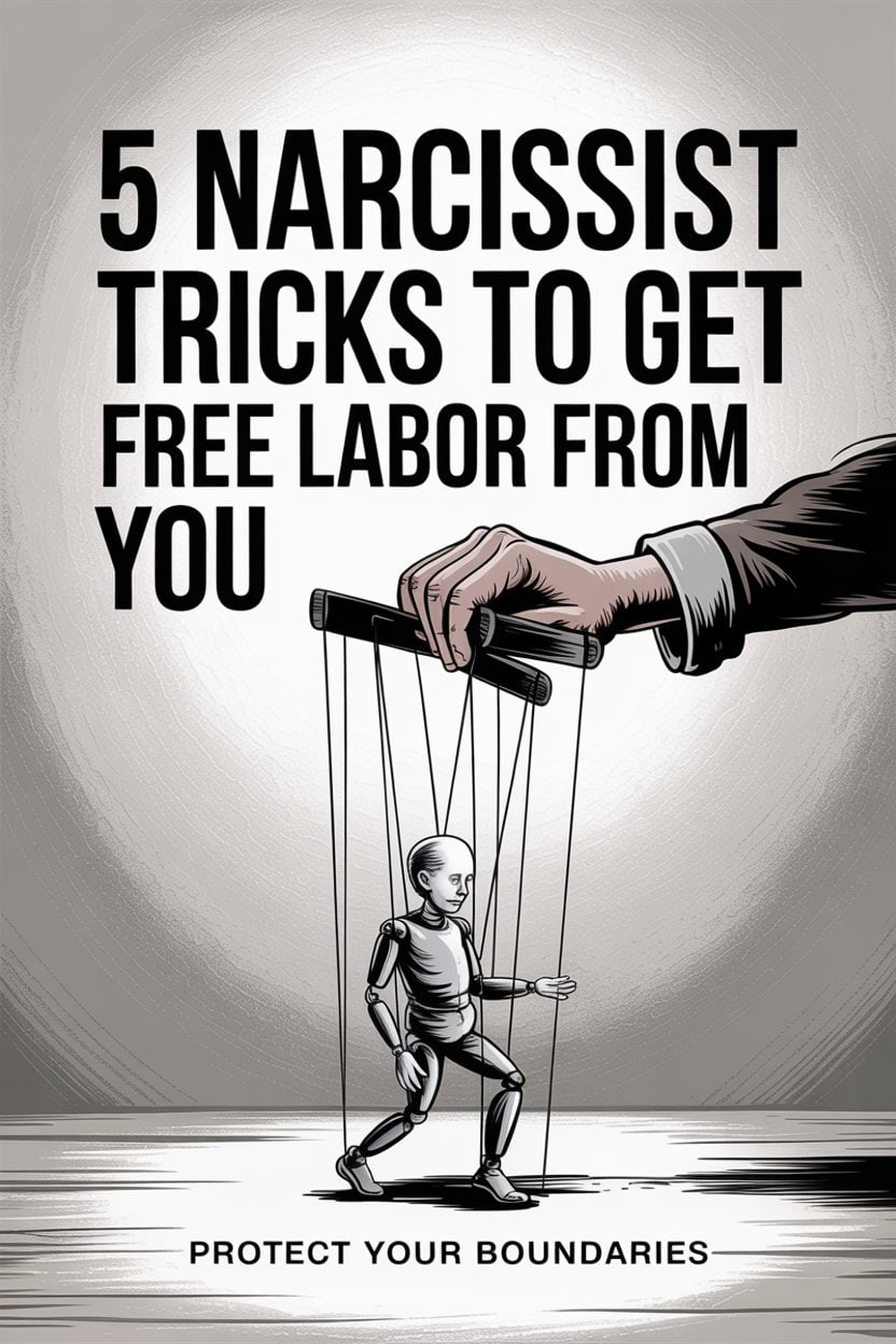 Manipulation tricks narcissists use to exploit and control others for free labor.