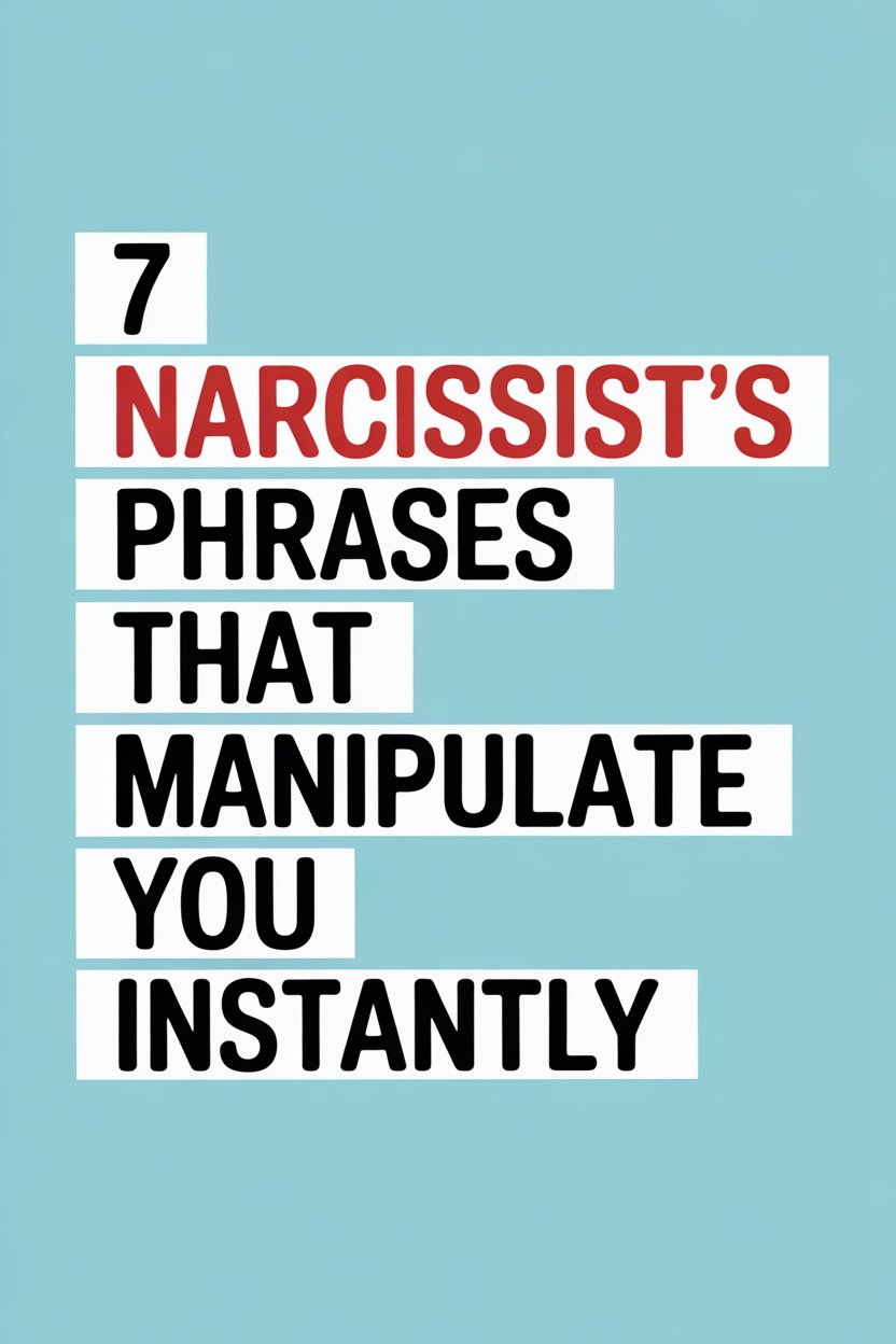 Guide to Narcissist Manipulative Phrases That Instantly Influence and Control You.