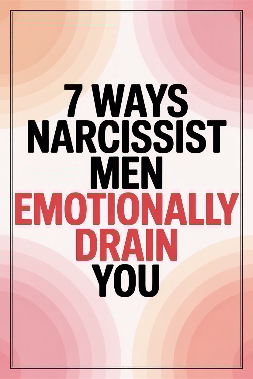 7 Ways Narcissist Men Drain Your Emotions and How to Protect Yourself.