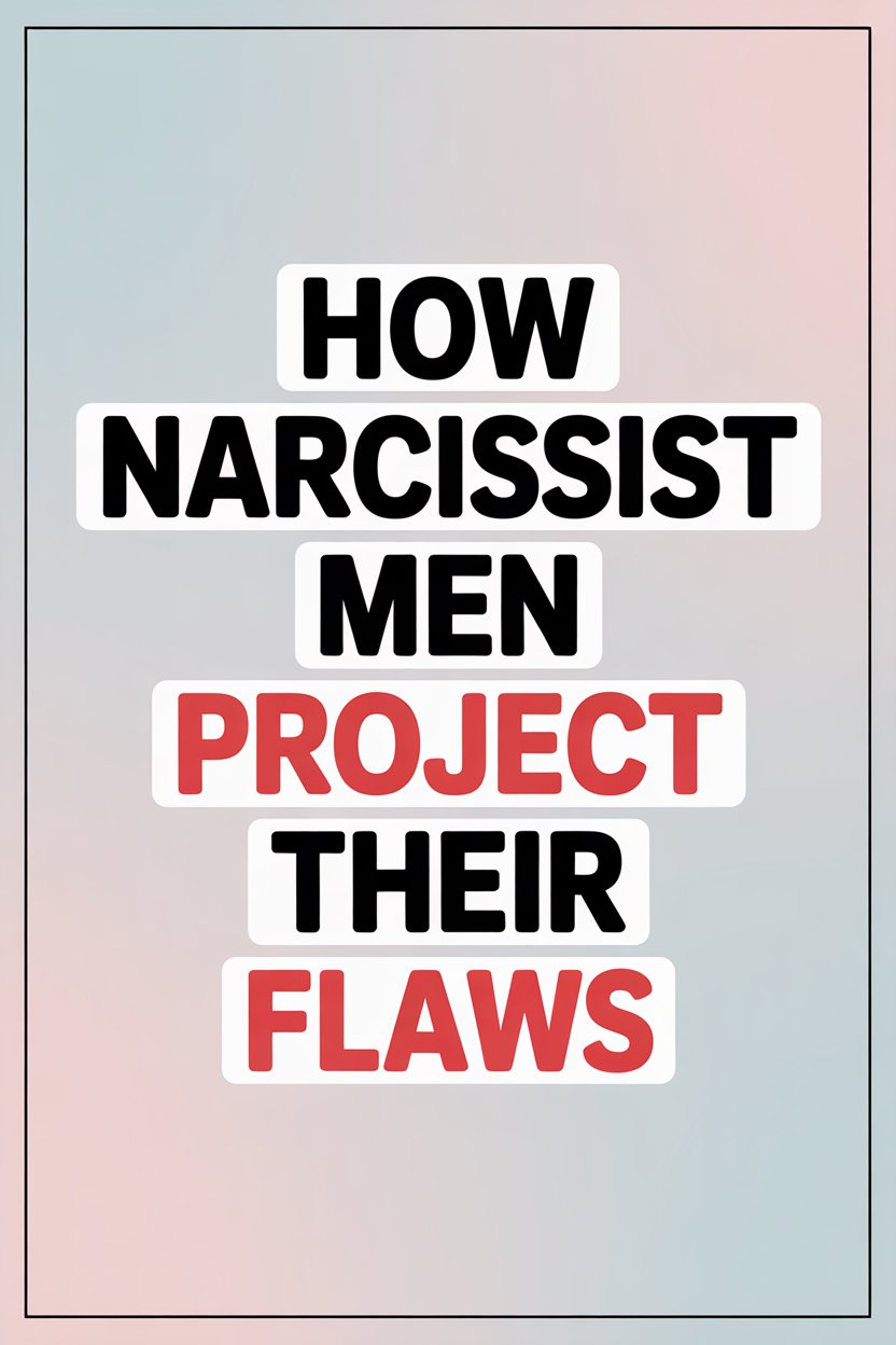 Understanding how narcissist men project their flaws through bold psychology messages.