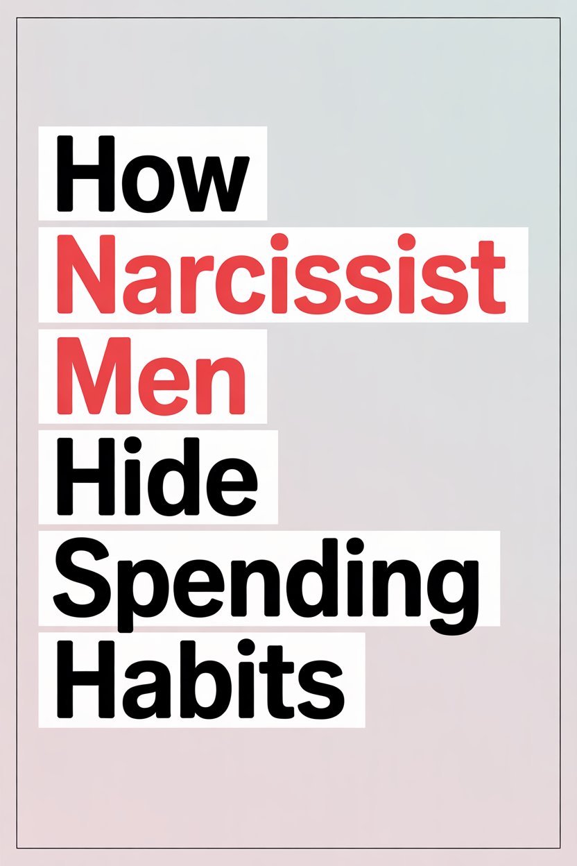 Understanding how narcissist men hide spending habits and financial deception tactics.