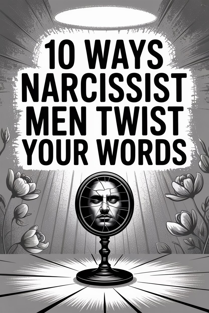 Psychological manipulation by narcissist men—10 ways they twist your words and undermine your perception.