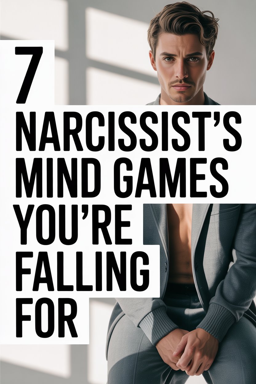 Young man in suit exposing narcissist mind games and manipulation.