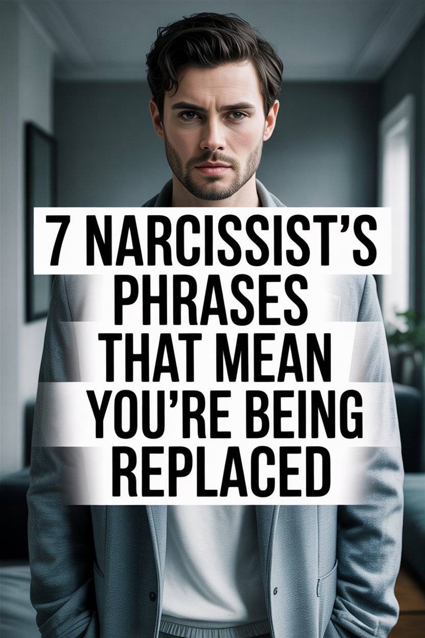 Warning signs of narcissist phrases indicating emotional manipulation and relationship replacement.