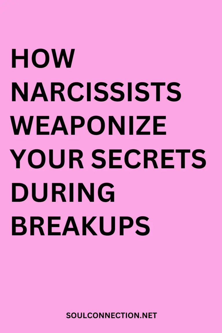 Narcissists weaponize secrets during breakups to control and manipulate emotionally.