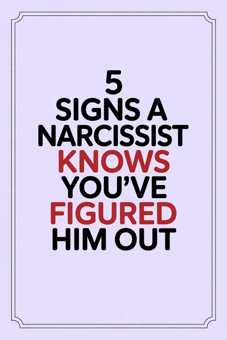 5 Signs a Narcissist Knows You've Figured Him Out