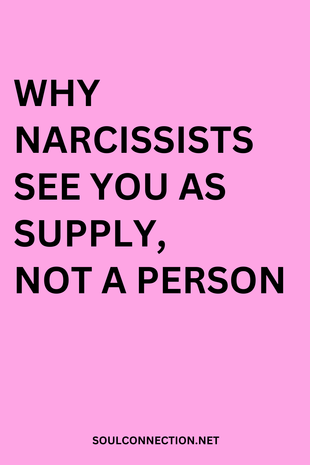 Understanding why narcissists see you as supply, not a person, in toxic relationships.